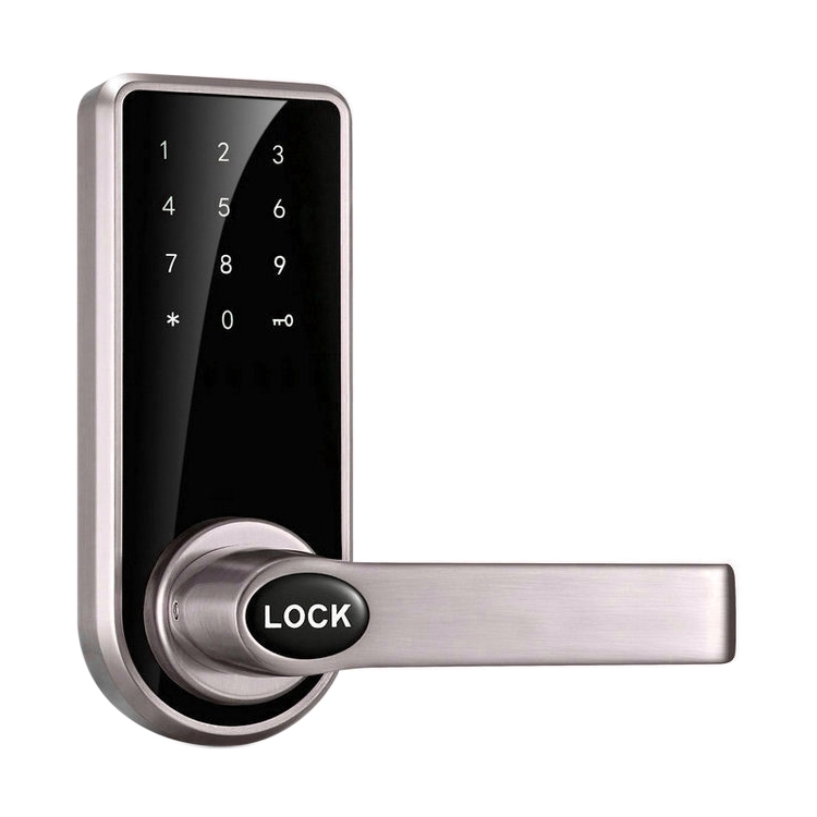Rodanliu Rodanliu OS8818 elektronický zámek dveří, Heslo + Klíč + Karta, stříbrná