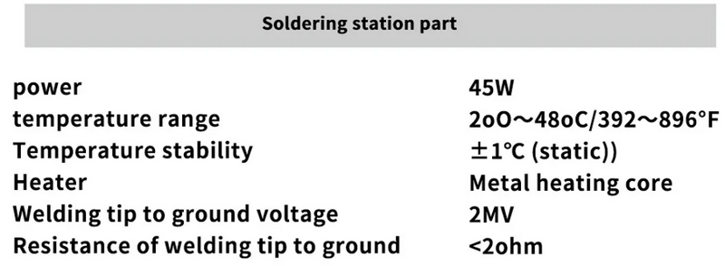 LED Rework Station Horkovzdušná odpájecí stanice