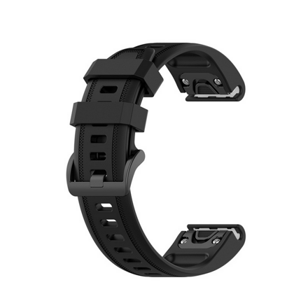 FIFATA náhradní silikonový řemínek pro Garmin Fenix 5S/ 5S Plus/ Fenix 6S/ Fenix 6S Pro/ Fenix 6S Sappphire/ Fenix 7S, černá